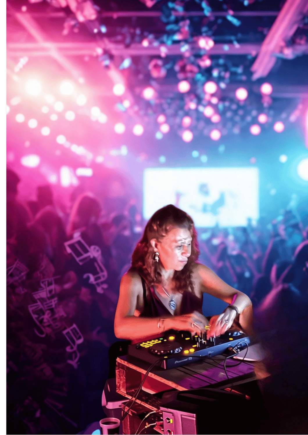 Martha Lucía Ramírez Darmaluz estudiando DJ