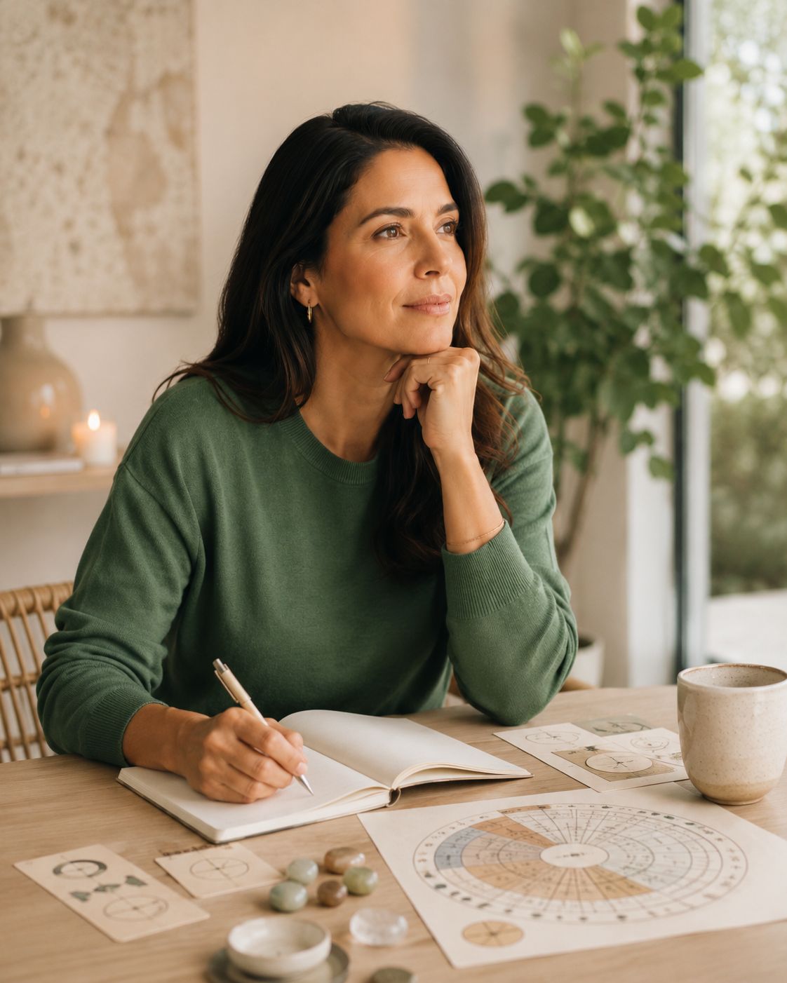 Mujer explorando su propósito y dirección personal